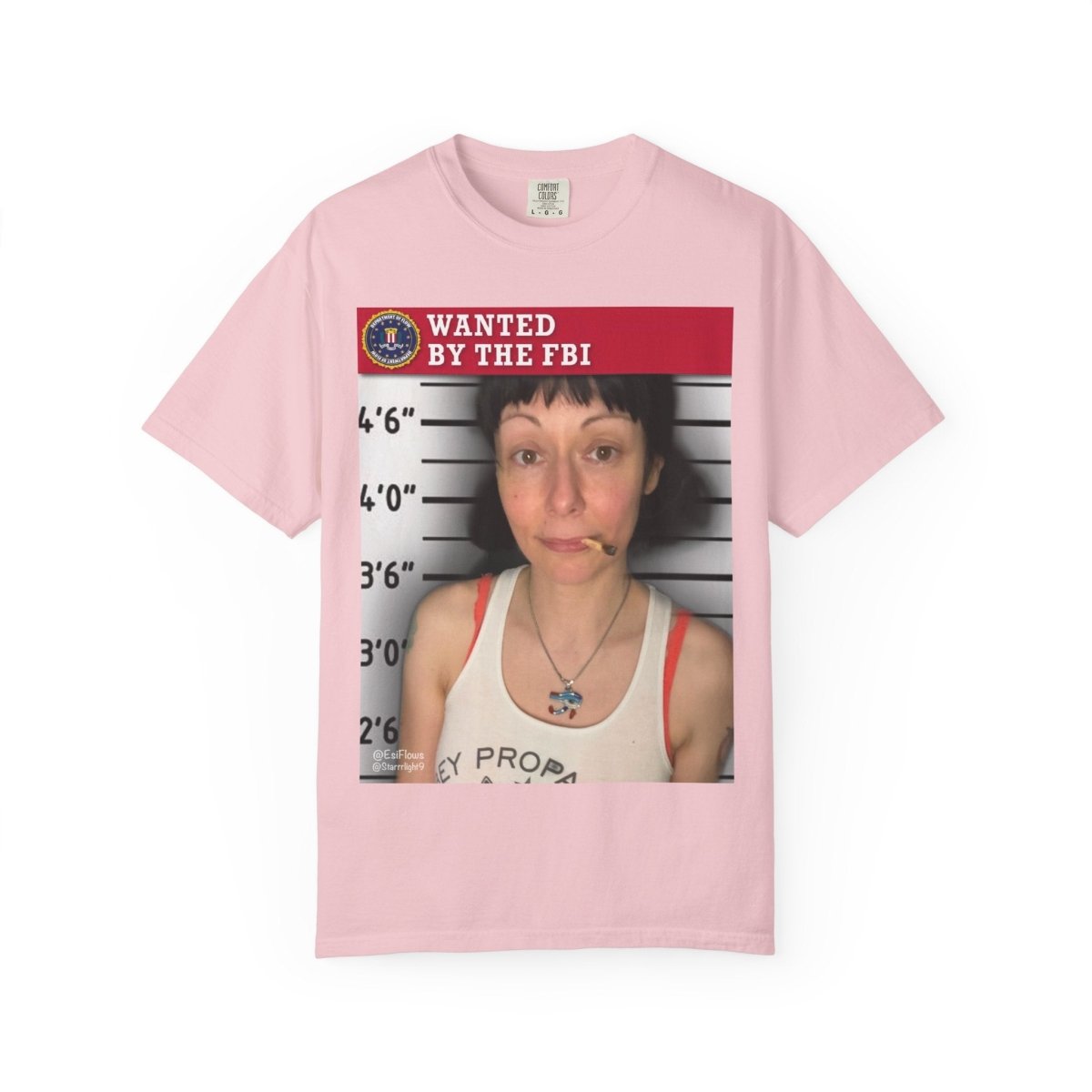 "Wanted By The FBI" | ***[Graphic Tee]*** | Esiflows | Funny FBI T-Shirt Mugshot - EsiFlows