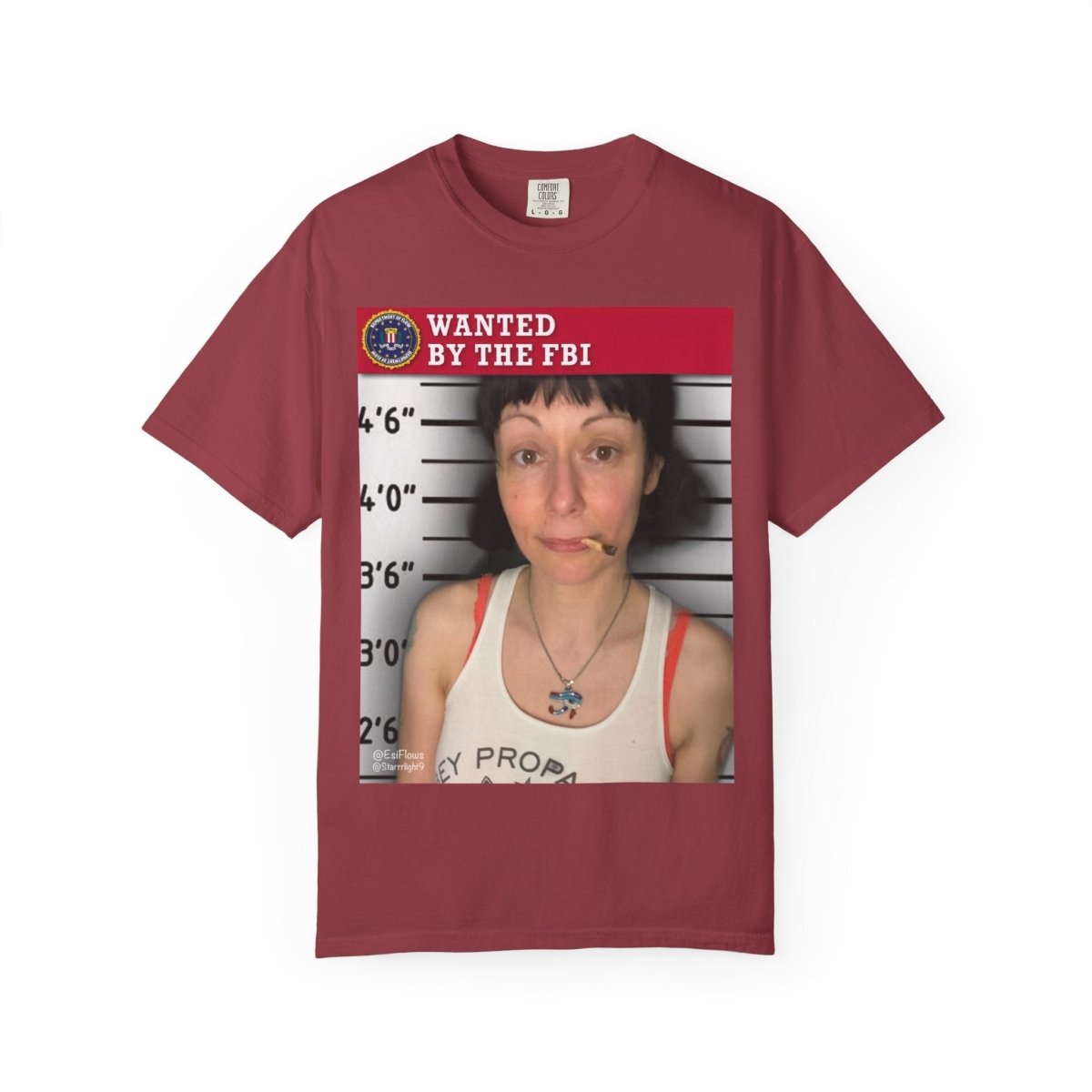 "Wanted By The FBI" | ***[Graphic Tee]*** | Esiflows | Funny FBI T-Shirt Mugshot - EsiFlows