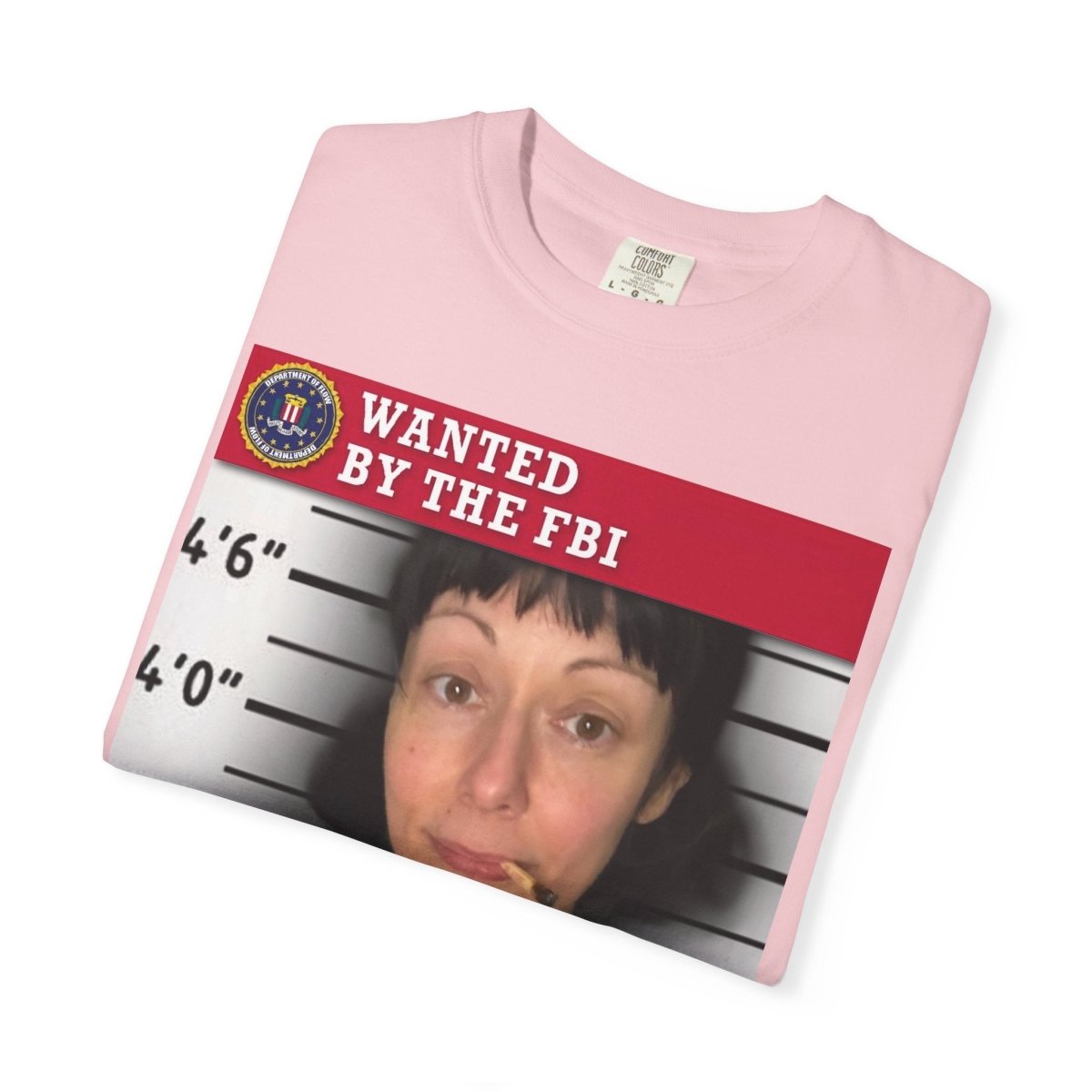 "Wanted By The FBI" | ***[Graphic Tee]*** | Esiflows | Funny FBI T-Shirt Mugshot - EsiFlows