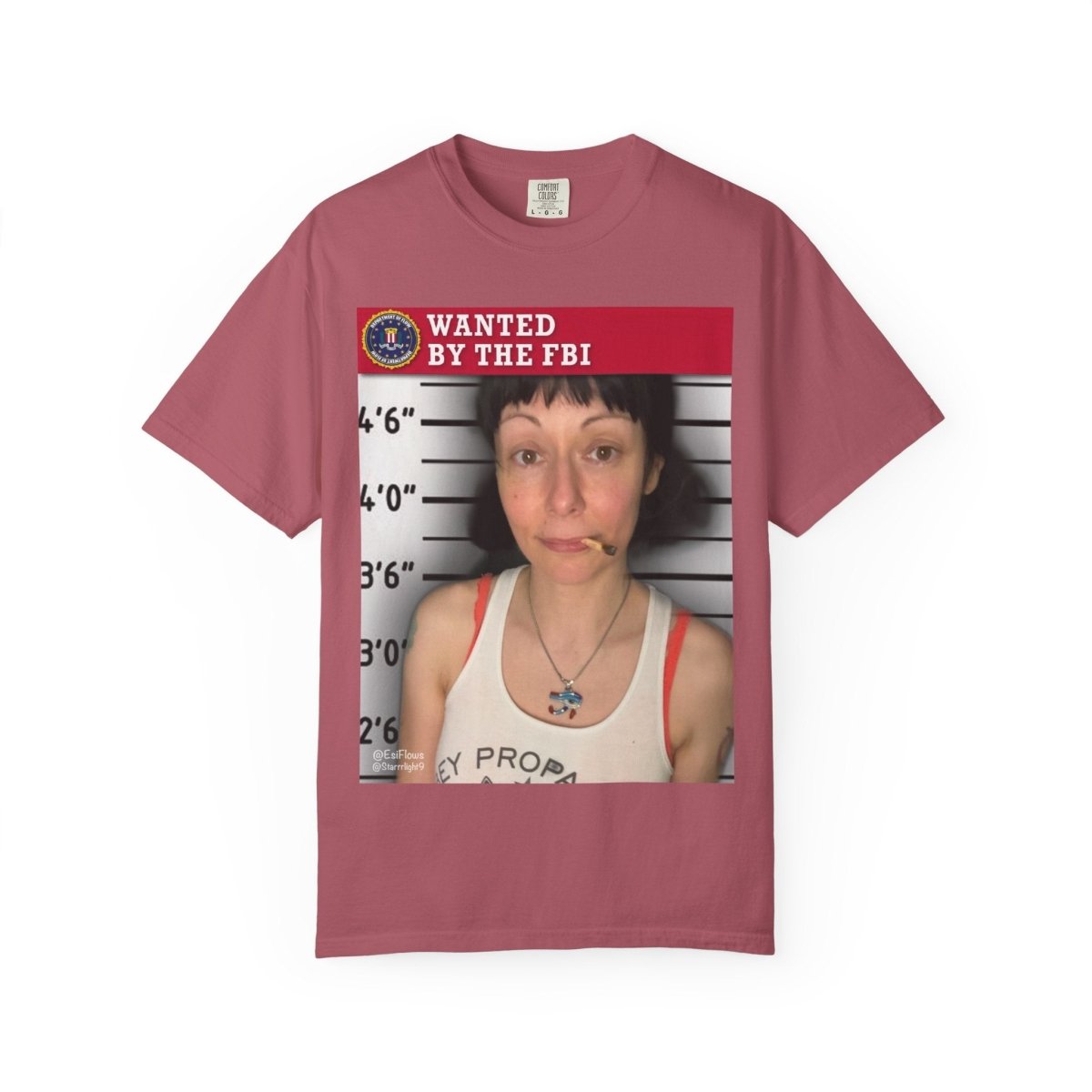 "Wanted By The FBI" | ***[Graphic Tee]*** | Esiflows | Funny FBI T-Shirt Mugshot - EsiFlows