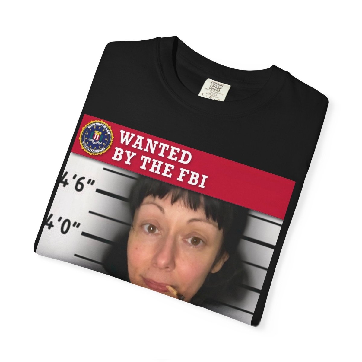 "Wanted By The FBI" | ***[Graphic Tee]*** | Esiflows | Funny FBI T-Shirt Mugshot - EsiFlows