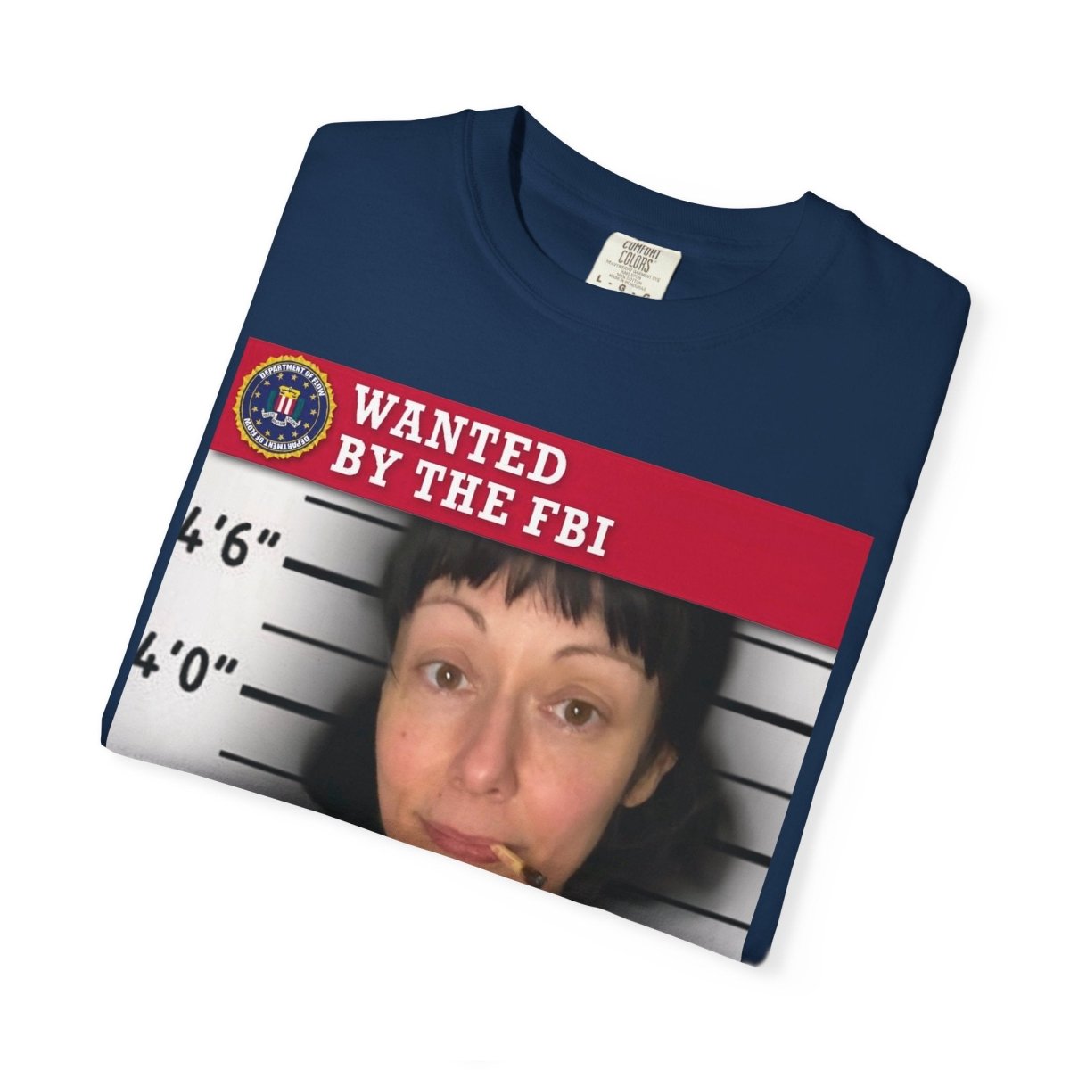 "Wanted By The FBI" | ***[Graphic Tee]*** | Esiflows | Funny FBI T-Shirt Mugshot - EsiFlows
